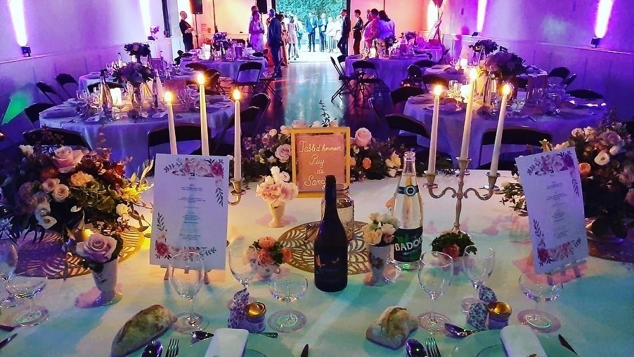 Table décorée pour mariage